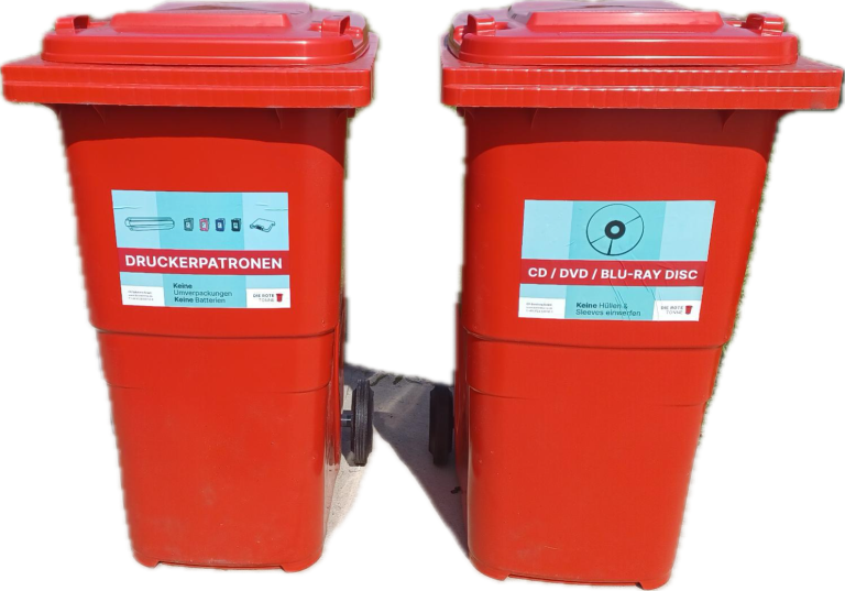 Rote Tonne Drucker und CD